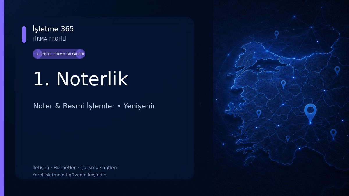 1. Noterlik Noter & Resmi İşlemler