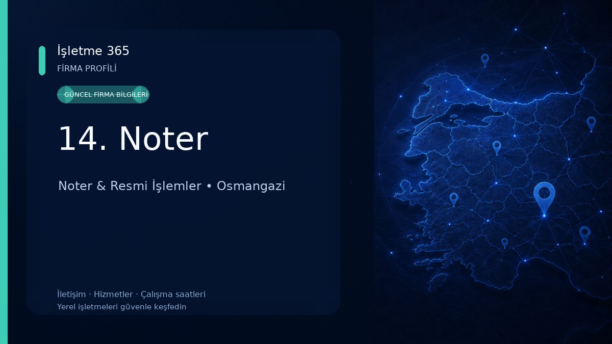 14. Noter Noter & Resmi İşlemler