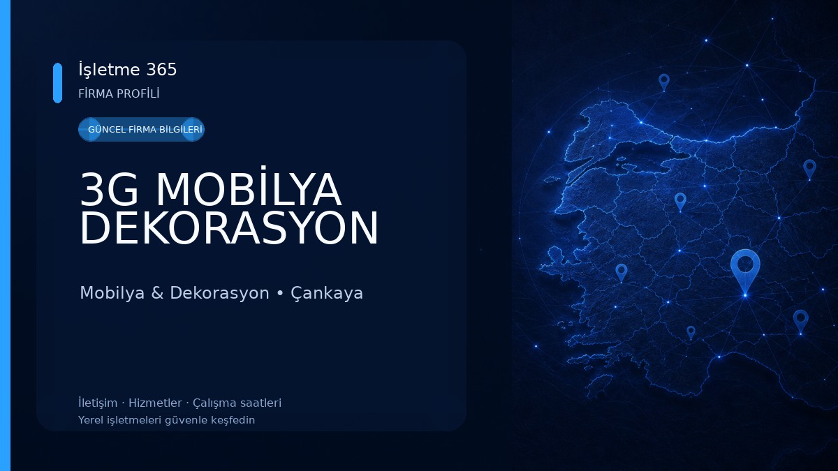 3G MOBİLYA DEKORASYON 