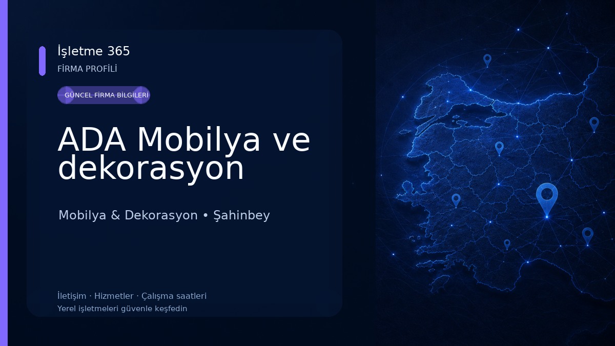 ADA Mobilya ve dekorasyon