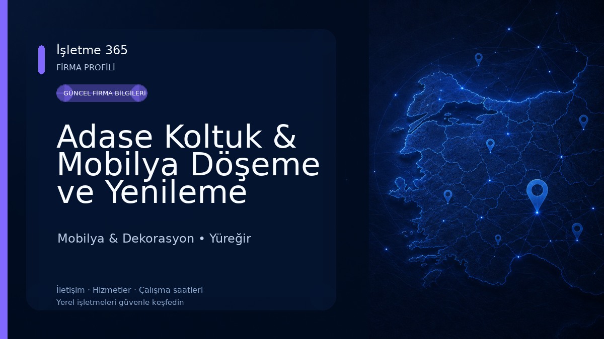 Adase Koltuk & Mobilya Döşeme ve Yenileme
