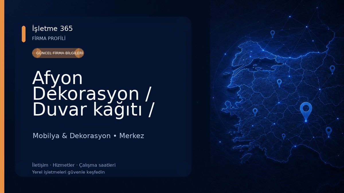Afyon Dekorasyon / Duvar kağıtı / Megatasarım Mobilya & Dekorasyon