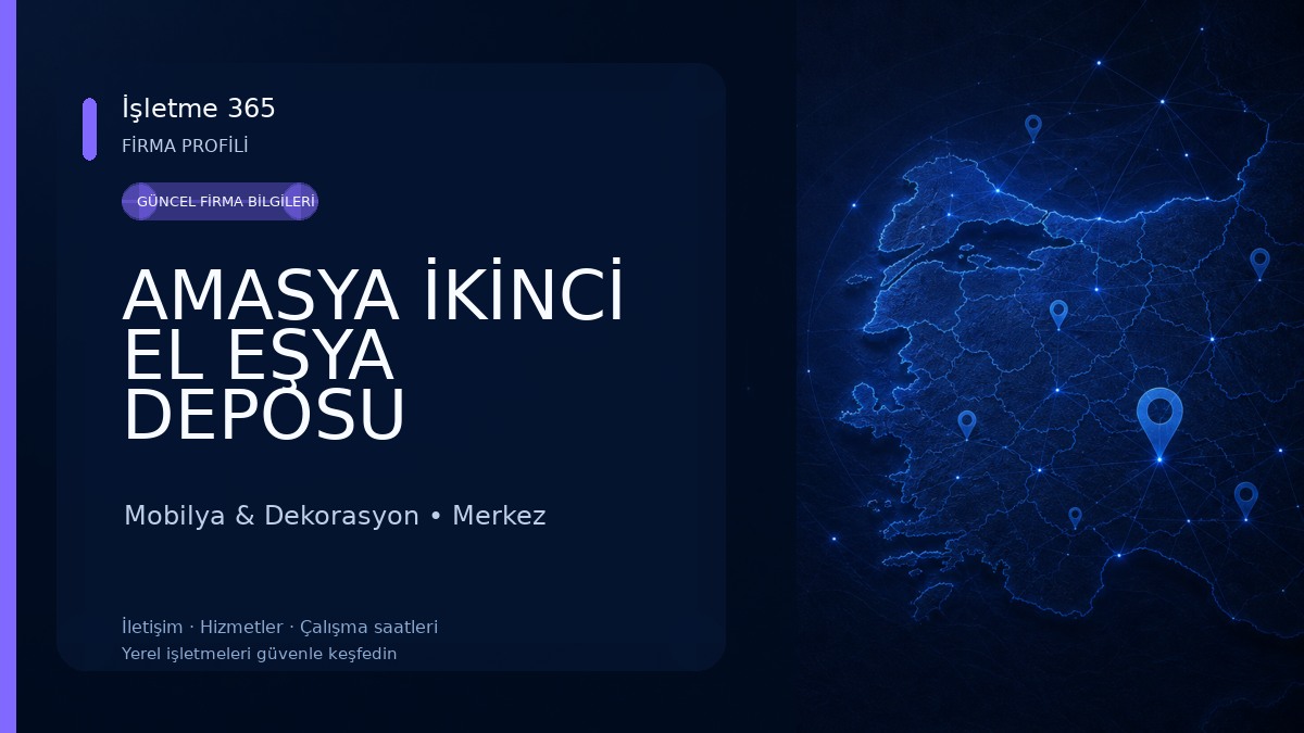 AMASYA İKİNCİ EL EŞYA DEPOSU MEHLEP CONCEPT Mobilya & Dekorasyon