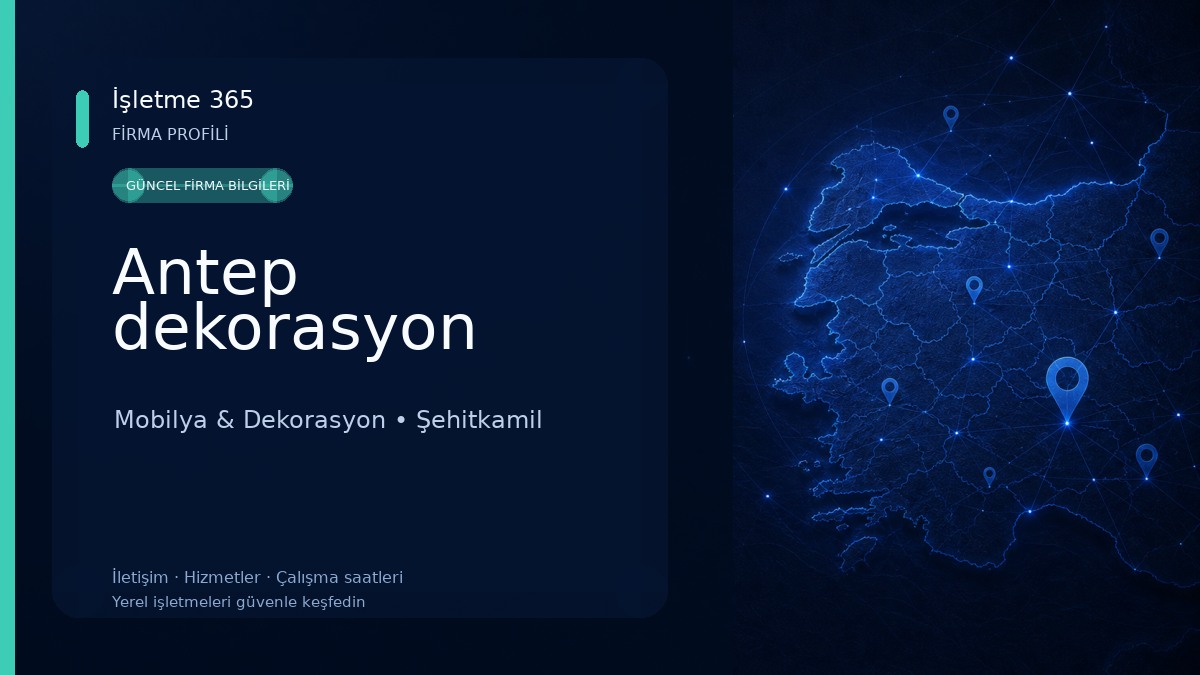 Antep dekorasyon