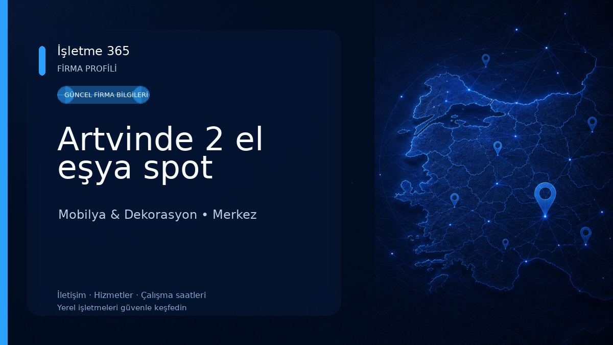 Artvinde 2 el eşya spot