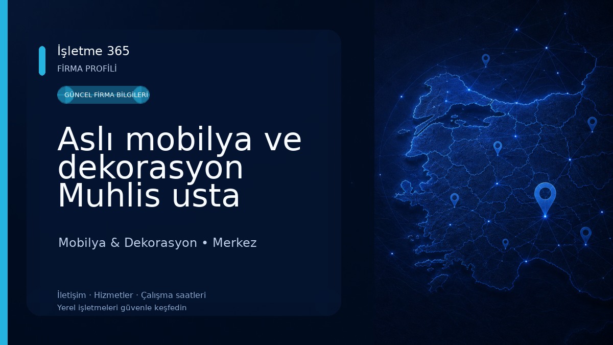 Aslı mobilya ve dekorasyon Muhlis usta Mobilya & Dekorasyon