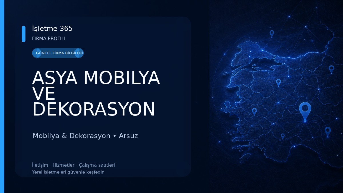 ASYA MOBILYA VE DEKORASYON Mobilya & Dekorasyon