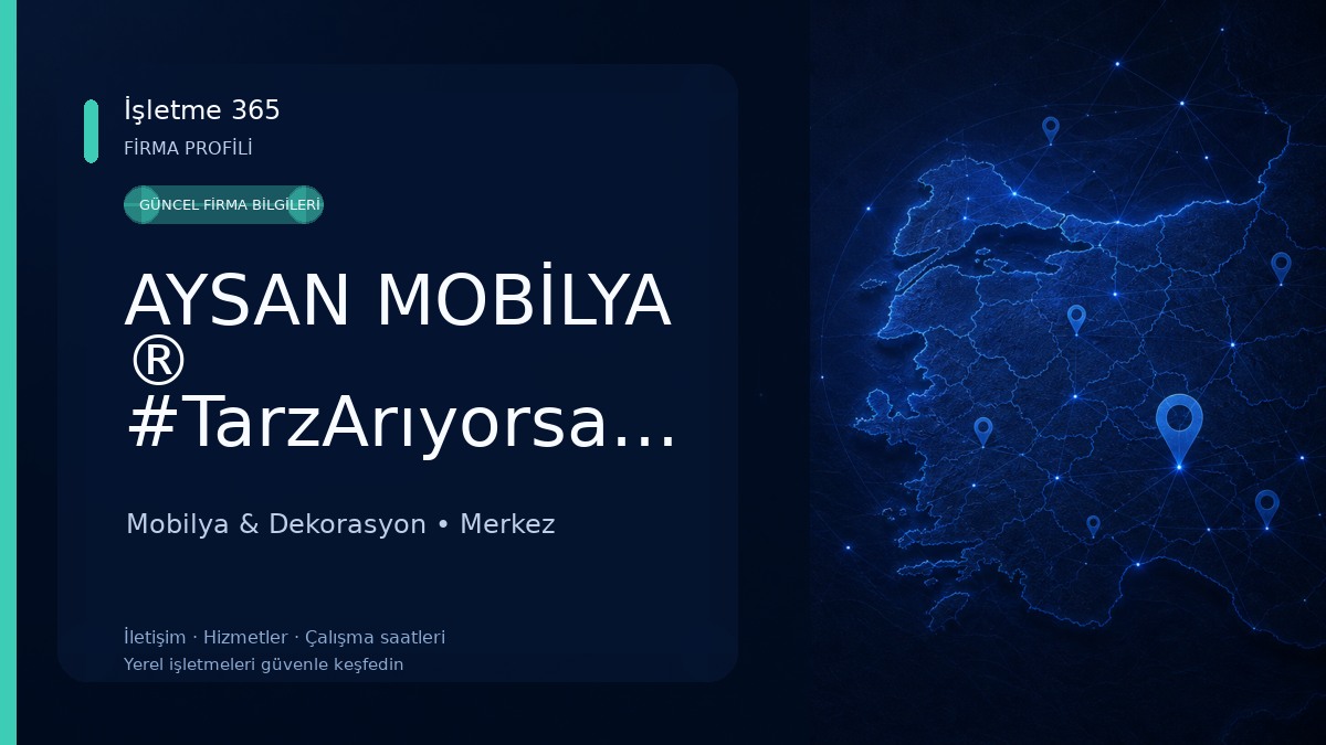 AYSAN MOBİLYA ® #TarzArıyorsanAysan