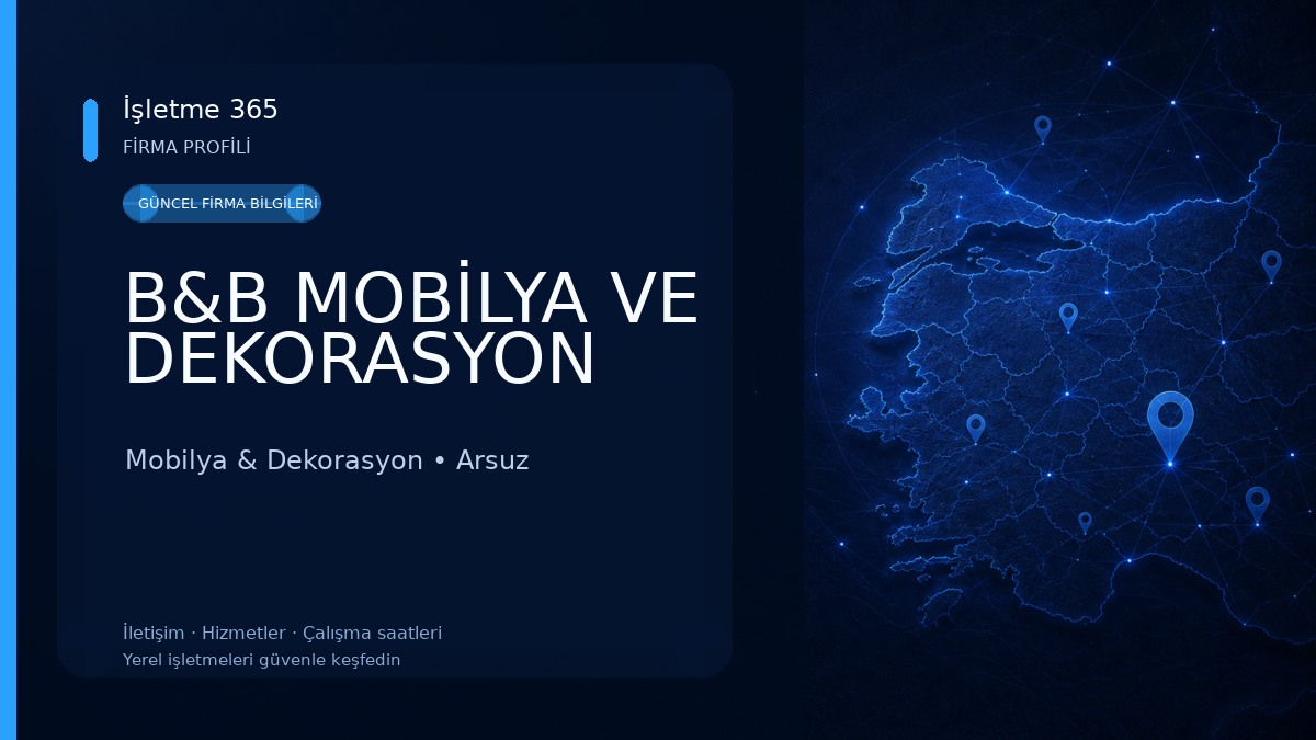 B&B MOBİLYA VE DEKORASYON