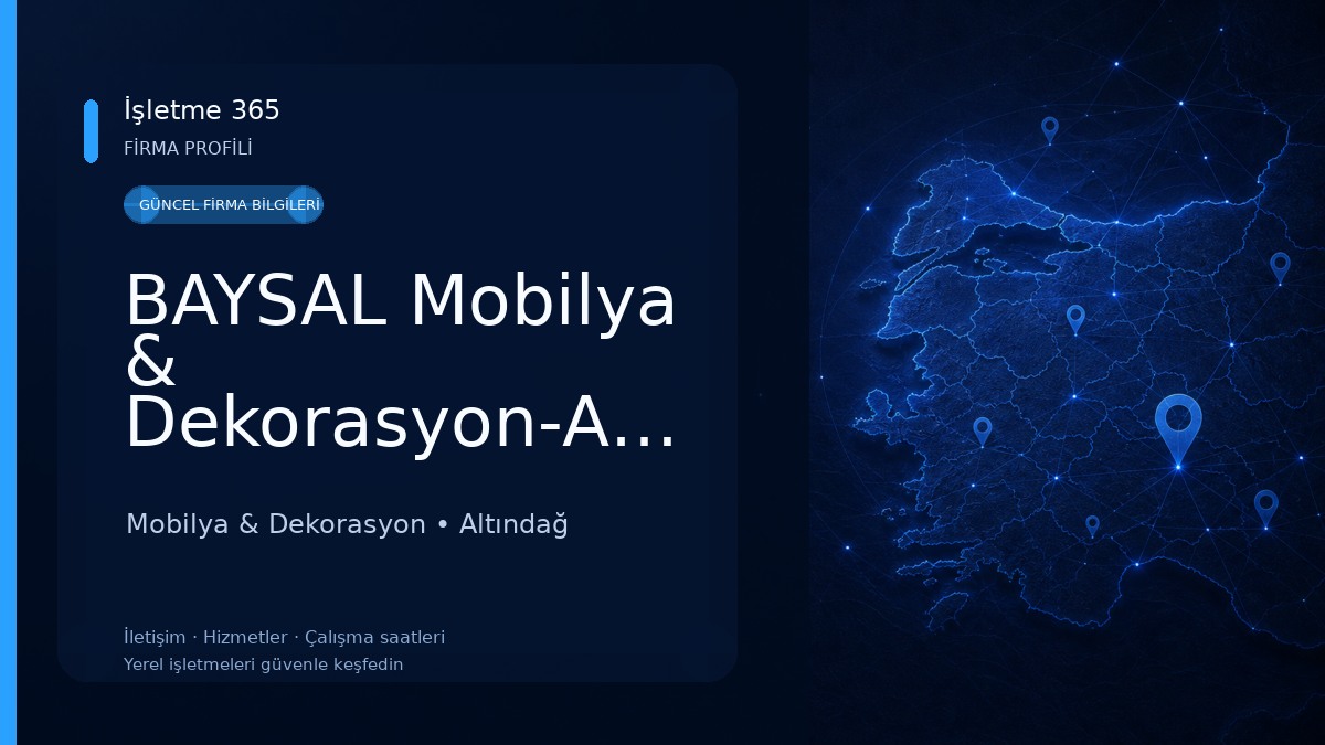 BAYSAL Mobilya & Dekorasyon-Ankara Mobilya & Dekorasyon