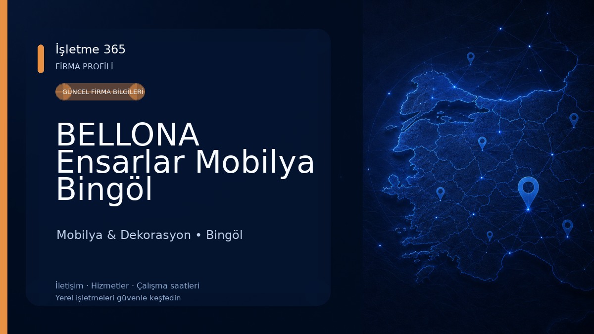 BELLONA Ensarlar Mobilya Bingöl