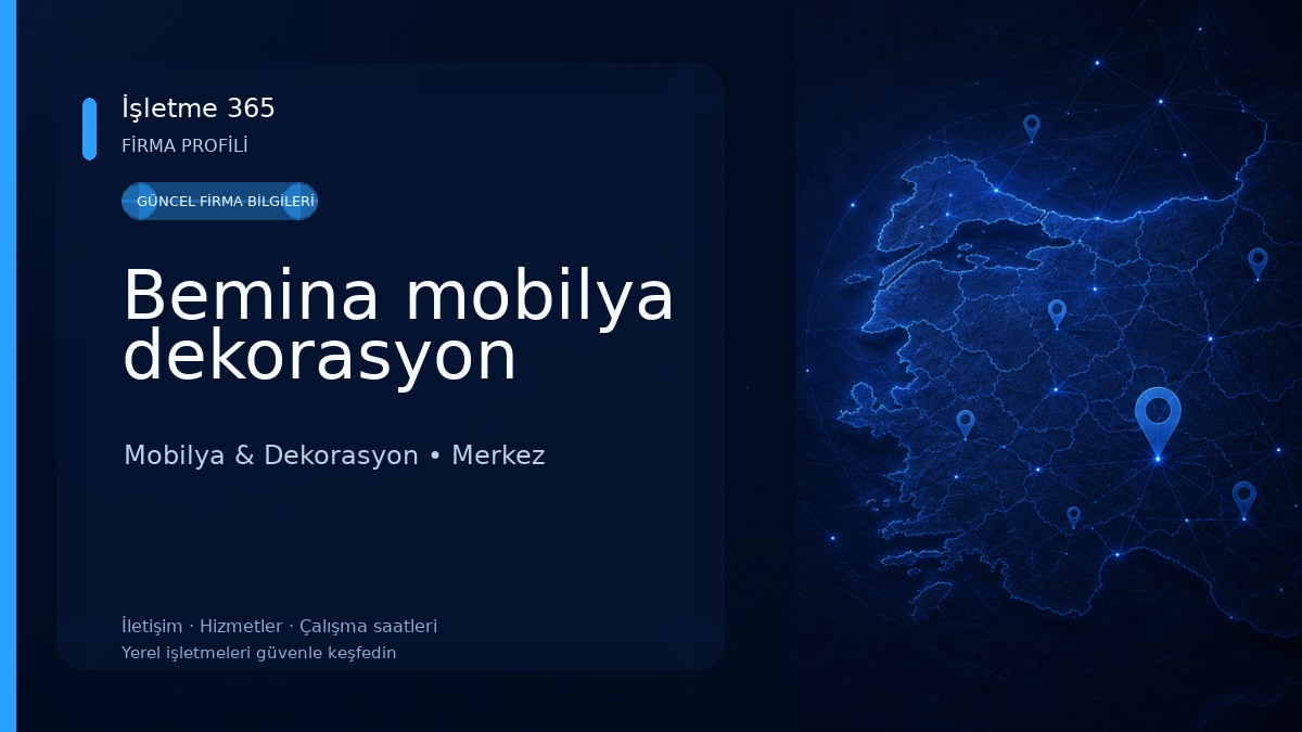Bemina mobilya dekorasyon