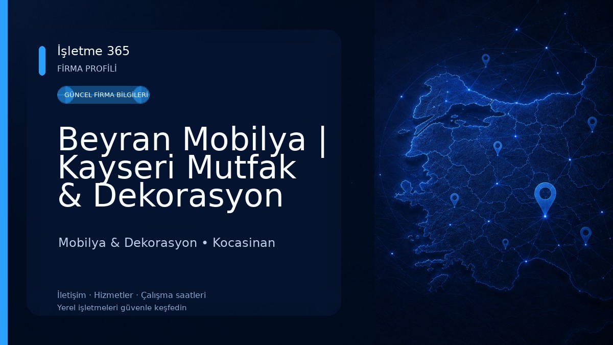 Beyran Mobilya | Kayseri Mutfak & Dekorasyon