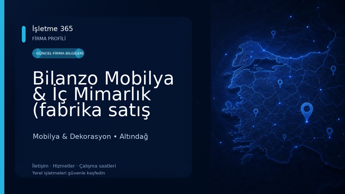 Bilanzo Mobilya & İç Mimarlık (fabrika satış mağazası) Ankara Mobilya Mobilya & Dekorasyon