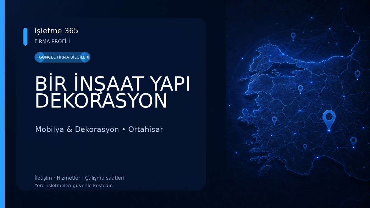 BİR İNŞAAT YAPI DEKORASYON Mobilya & Dekorasyon