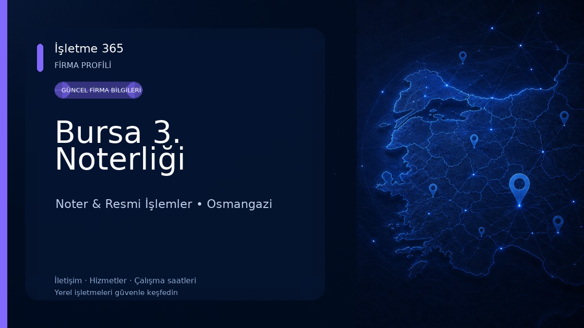 Bursa 3. Noterliği