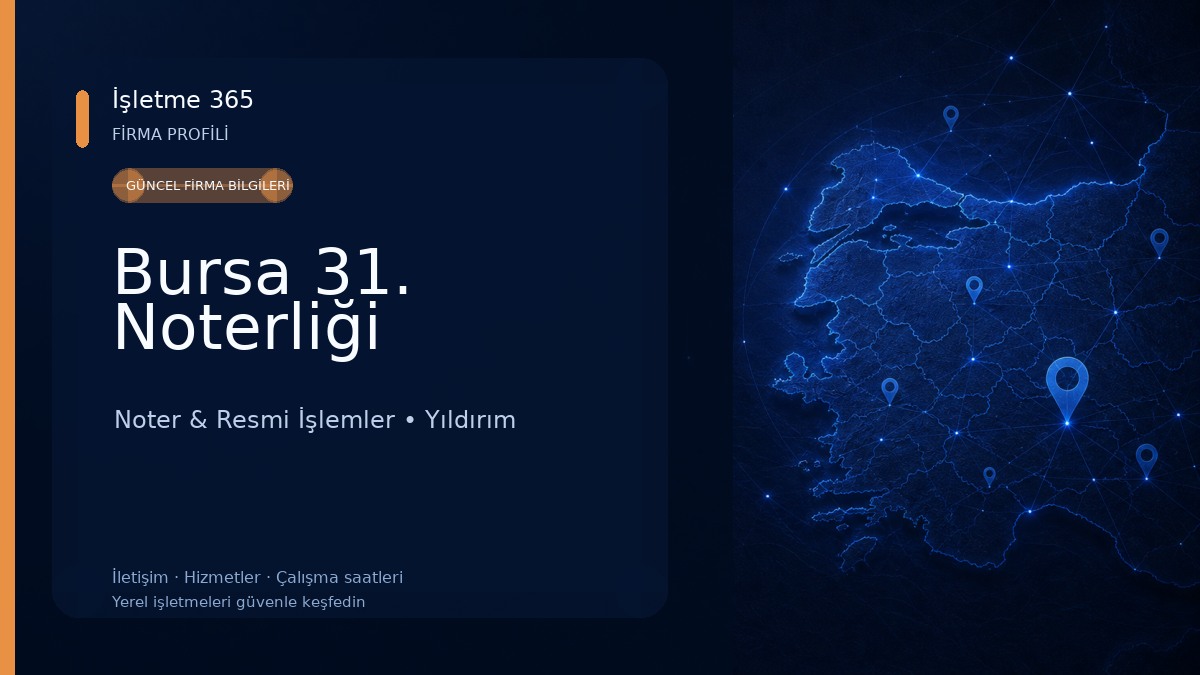 Bursa 31. Noterliği