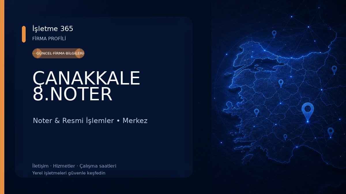 ÇANAKKALE 8.NOTER 