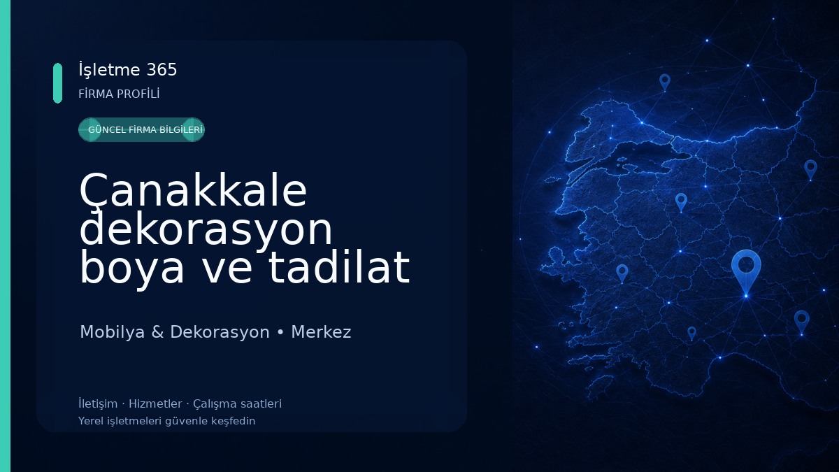 Çanakkale dekorasyon boya ve tadilat 