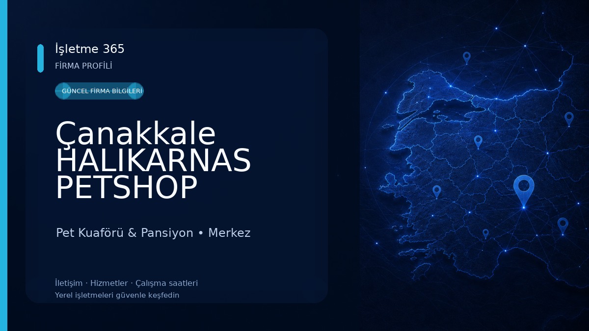 Çanakkale HALIKARNAS PETSHOP