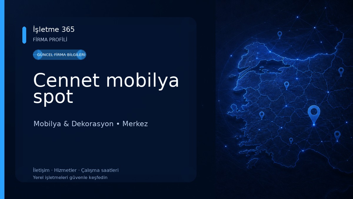 Cennet mobilya spot Mobilya & Dekorasyon