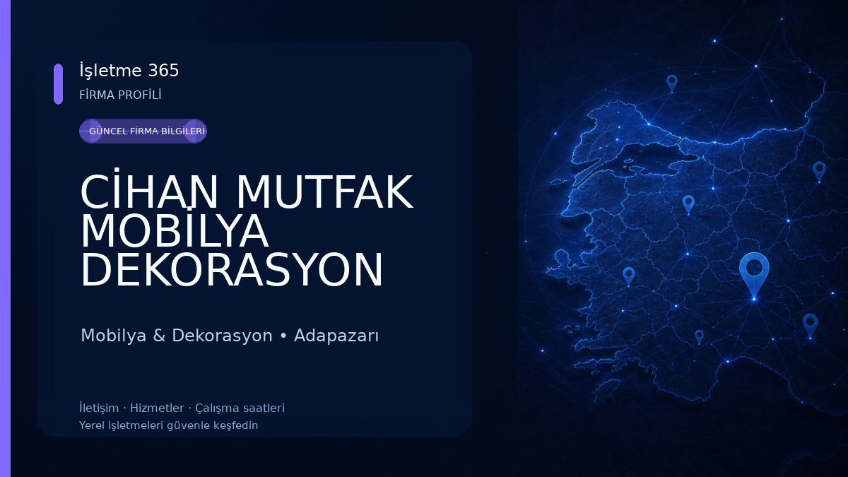 CİHAN MUTFAK MOBİLYA DEKORASYON