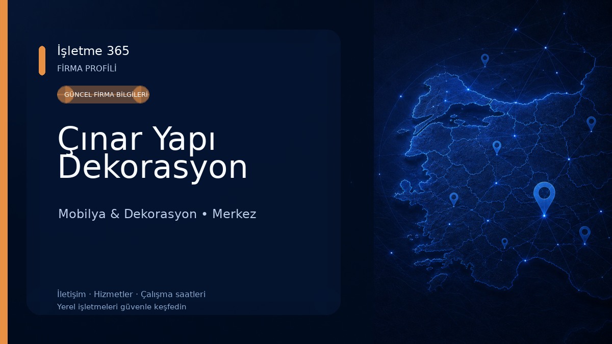 Çınar Yapı Dekorasyon Mobilya & Dekorasyon