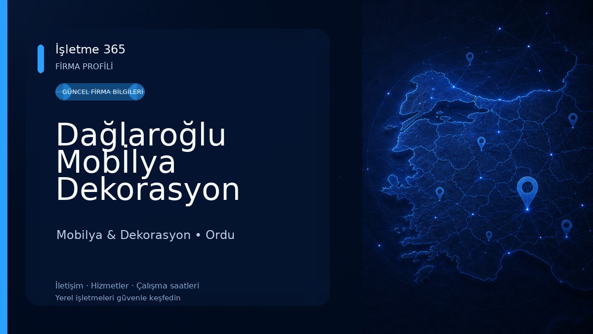 Dağlaroğlu Mobİlya Dekorasyon