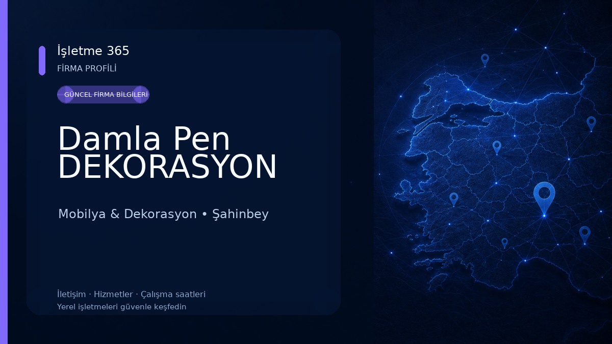 Damla Pen DEKORASYON Mobilya & Dekorasyon