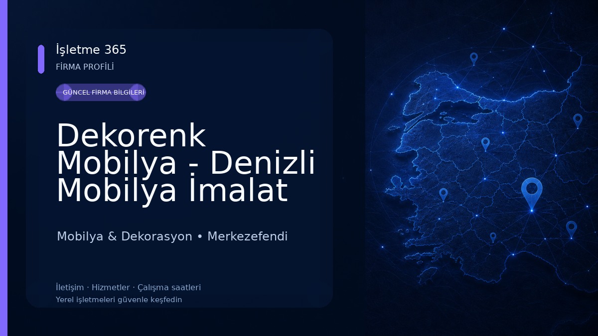 Dekorenk Mobilya - Denizli Mobilya İmalat Mobilya & Dekorasyon