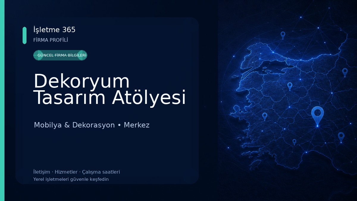 Dekoryum Tasarım Atölyesi Mobilya & Dekorasyon