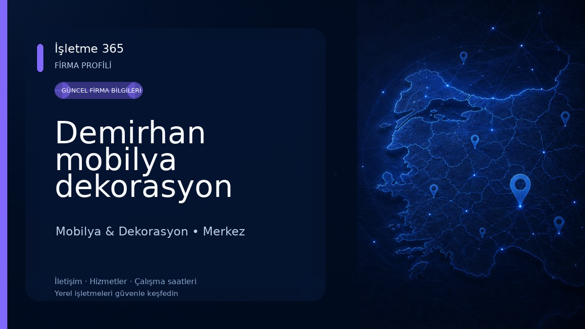 Demirhan mobilya dekorasyon Mobilya & Dekorasyon