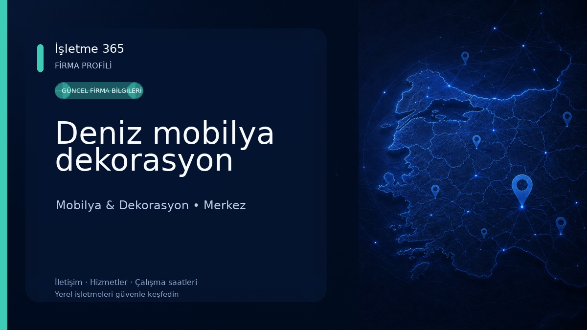 Deniz mobilya dekorasyon