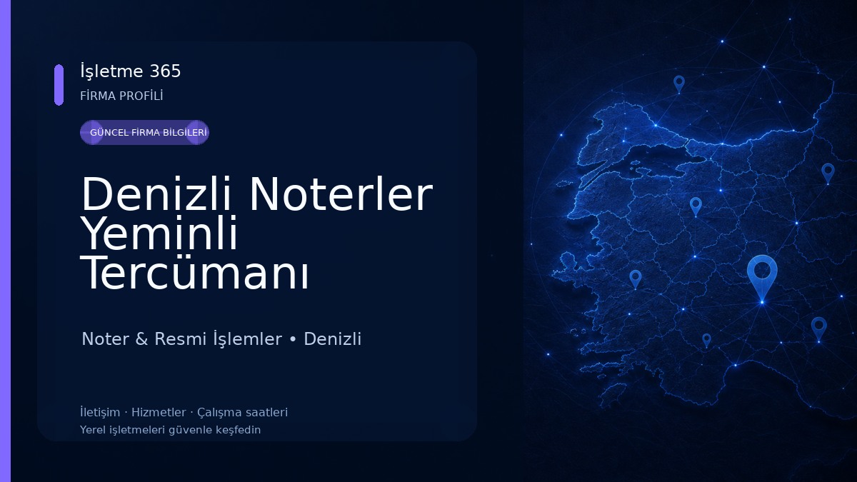 Denizli Noterler Yeminli Tercümanı Davud İBRAHİMOĞLU 