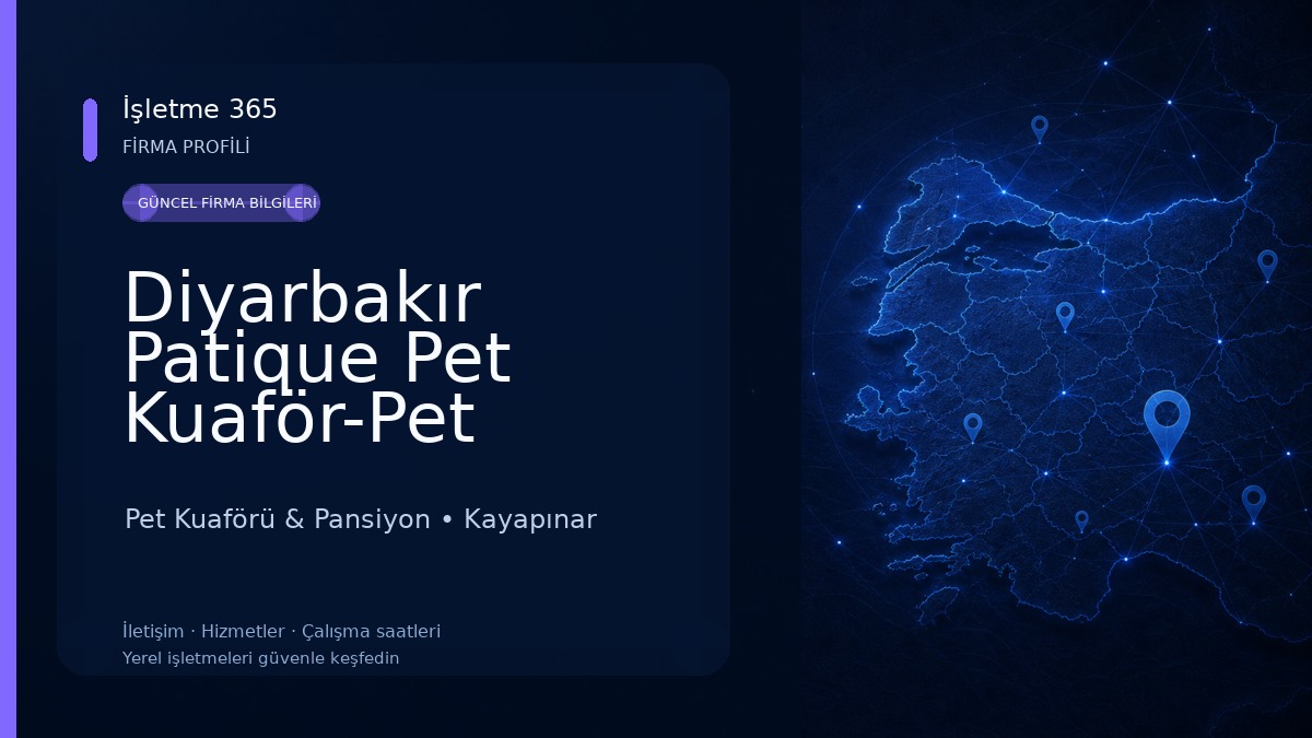 Diyarbakır Patique Pet Kuaför-Pet Otel-Pet Shop