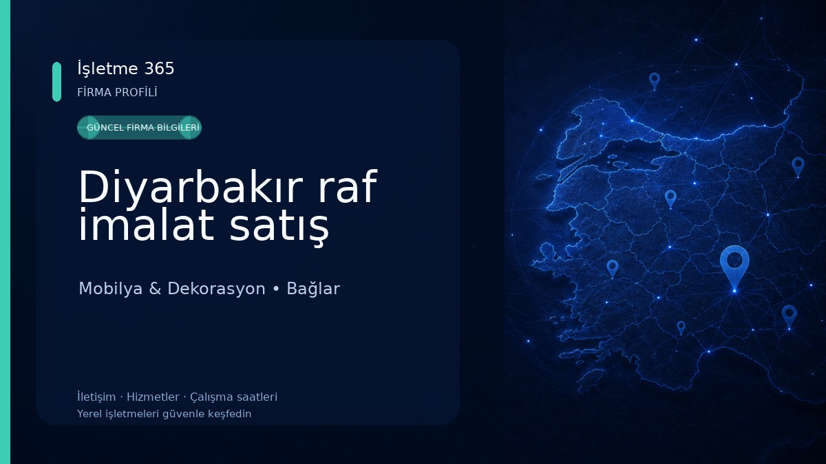 Diyarbakır raf imalat satış Mobilya & Dekorasyon