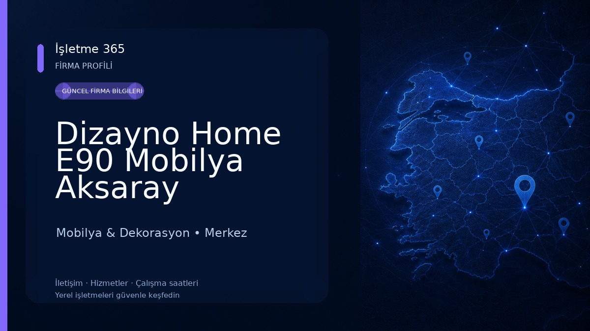 Dizayno Home E90 Mobilya Aksaray 