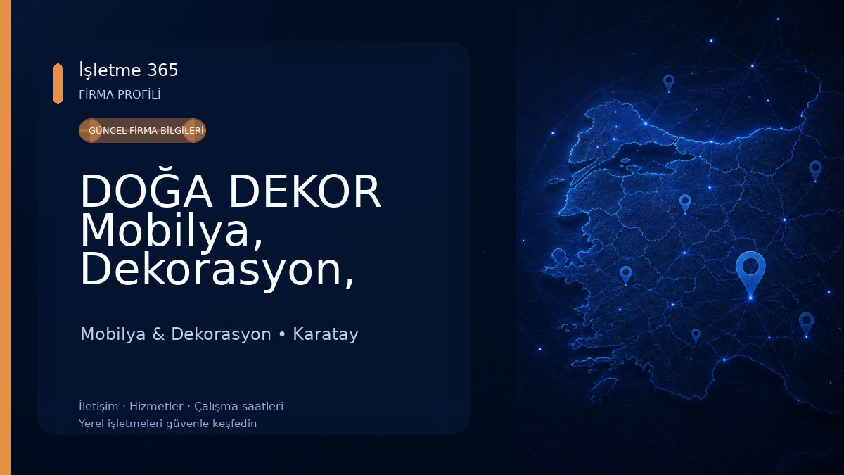 DOĞA DEKOR Mobilya, Dekorasyon, Kapı Mobilya & Dekorasyon
