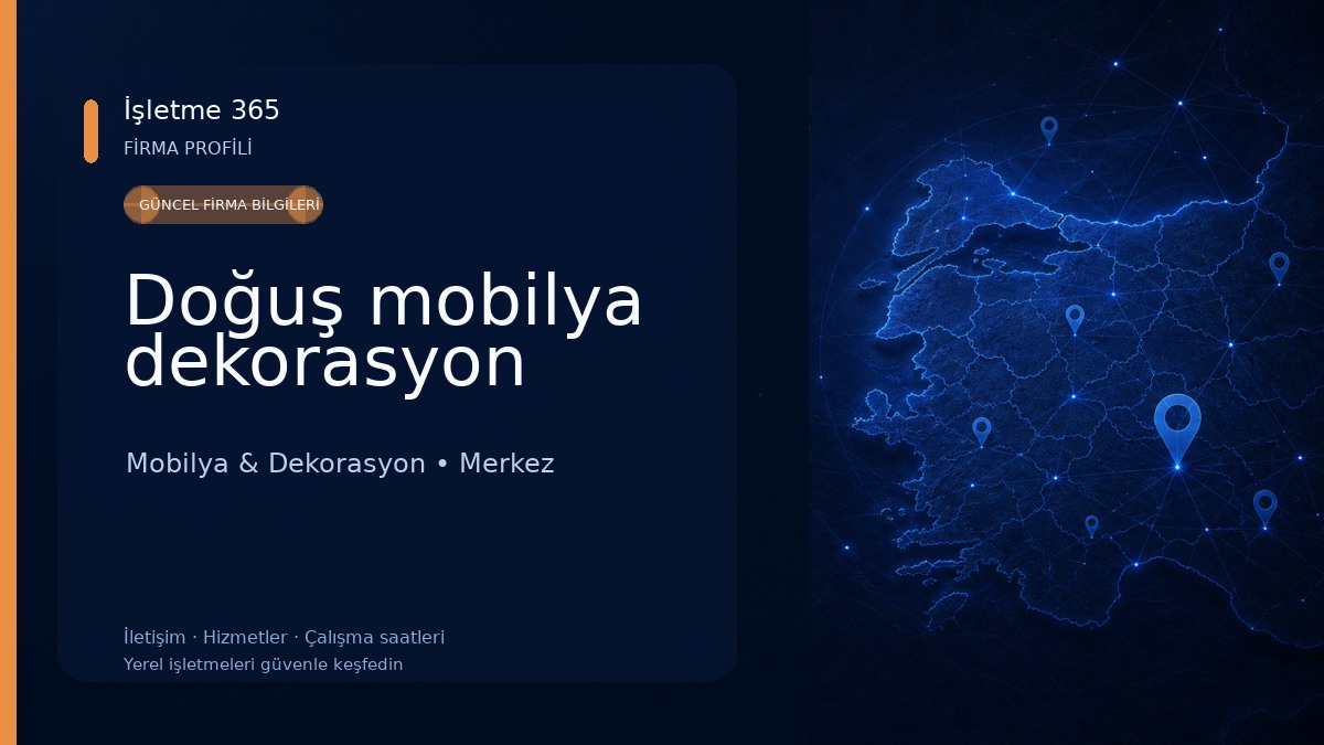 Doğuş mobilya dekorasyon