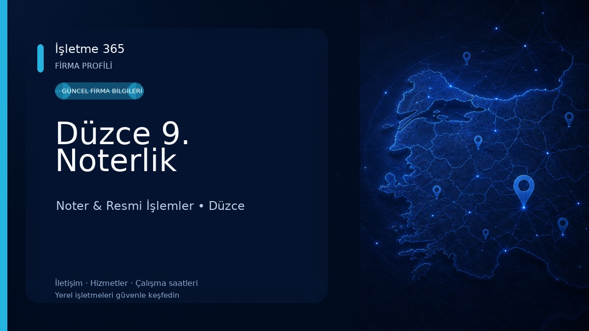 Düzce 9. Noterlik 