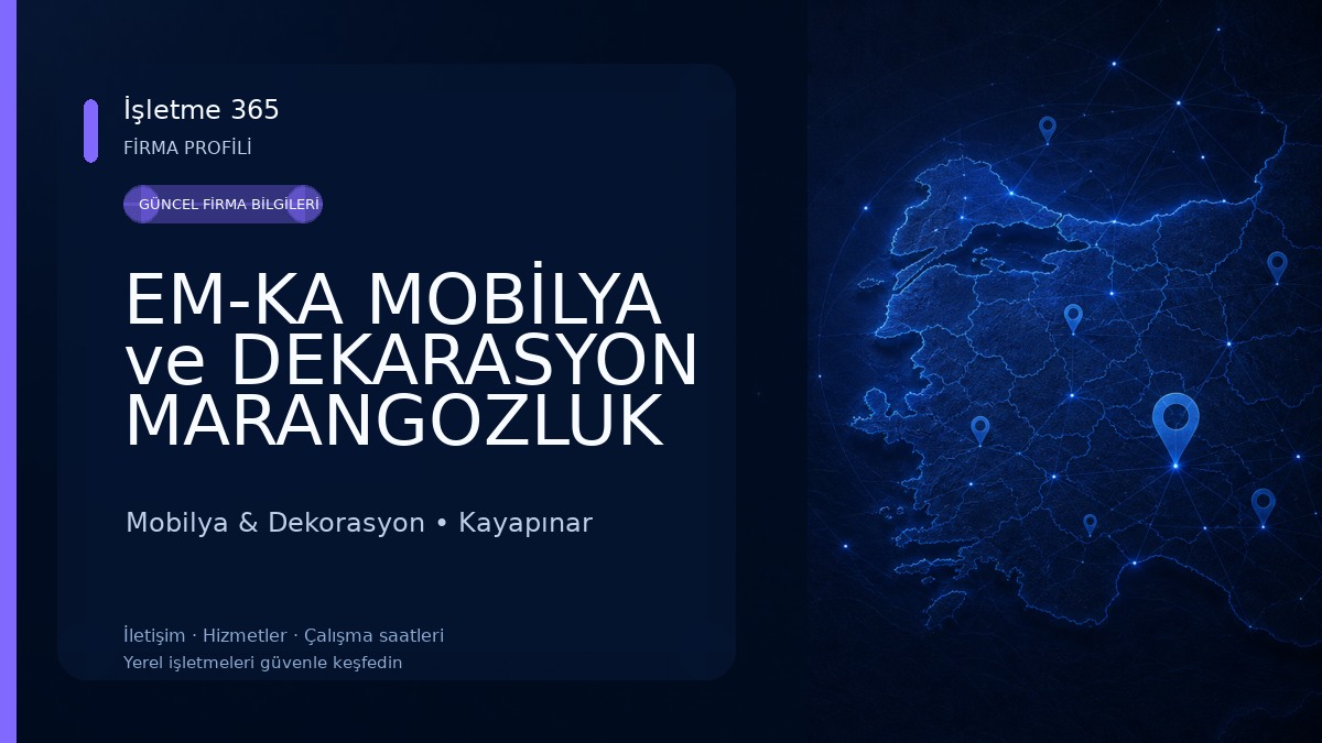 EM-KA MOBİLYA ve DEKARASYON MARANGOZLUK ATÖLYESİ Mobilya & Dekorasyon