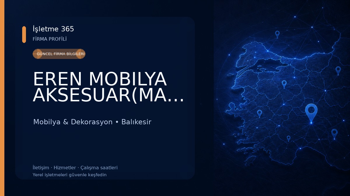 EREN MOBILYA AKSESUAR(MASA-SANDALYE) 