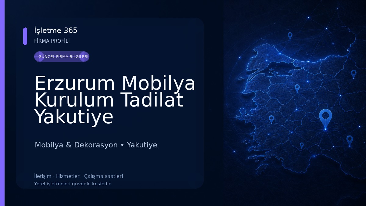 Erzurum Mobilya Kurulum Tadilat Yakutiye Mobilya & Dekorasyon