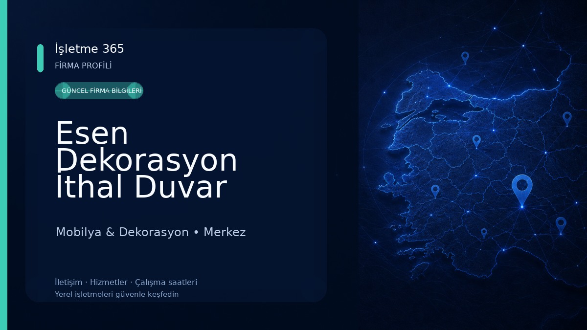 Esen Dekorasyon İthal Duvar Kağıtları Mobilya & Dekorasyon