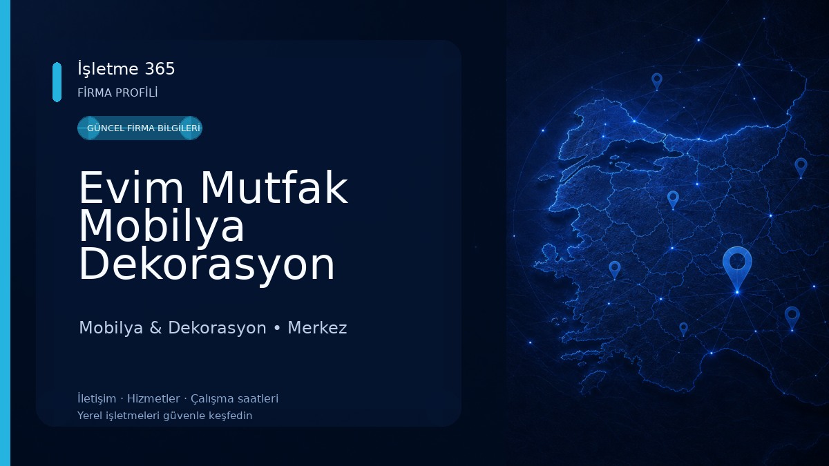 Evim Mutfak Mobilya Dekorasyon