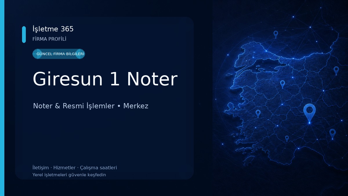 Giresun 1 Noter 