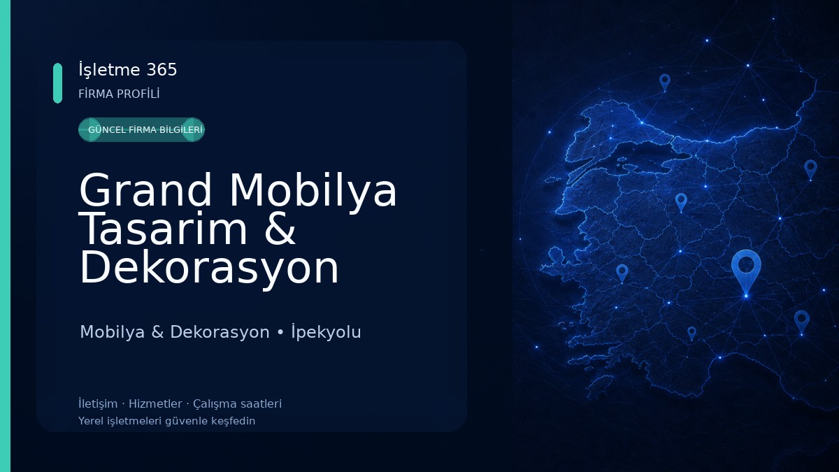 Grand Mobilya Tasarim & Dekorasyon Mobilya & Dekorasyon
