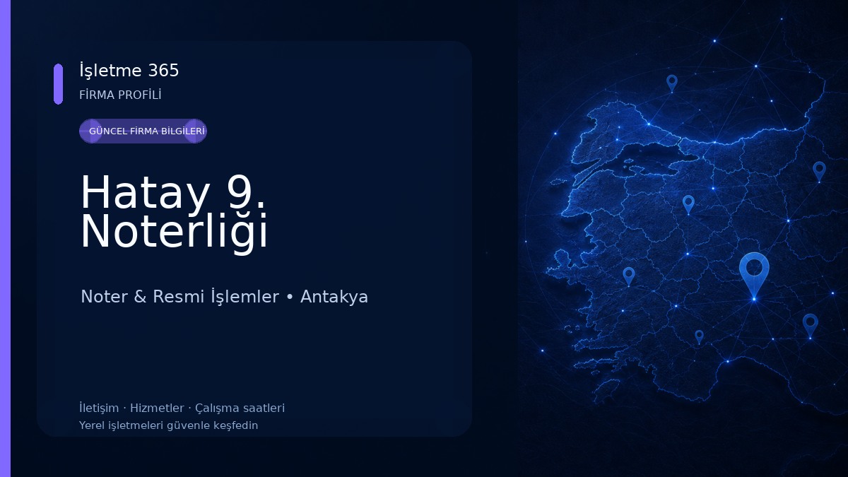 Hatay 9. Noterliği