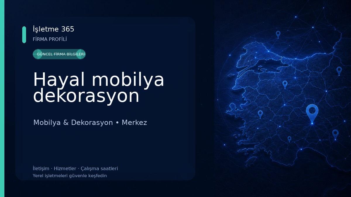 Hayal mobilya dekorasyon Mobilya & Dekorasyon