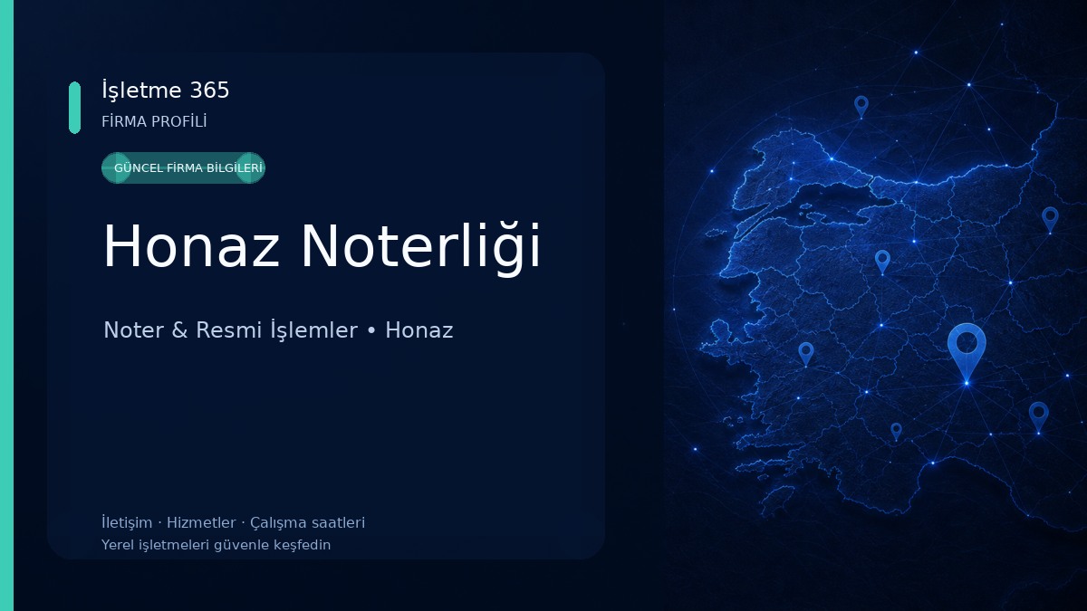 Honaz Noterliği Noter & Resmi İşlemler
